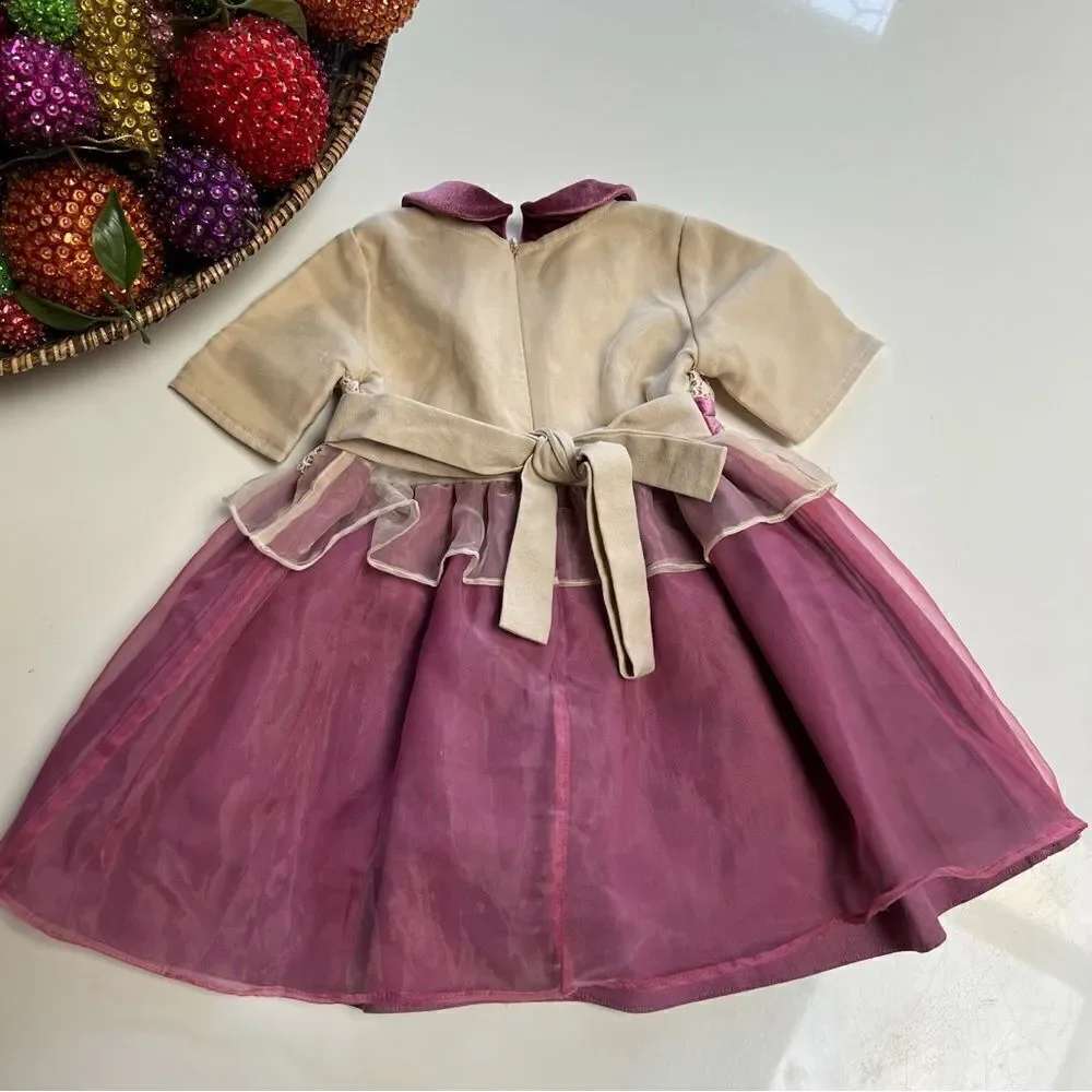 Perfect Fall Thanksgiving Holiday Photos Evie’s Closet Plum Lace Velvet Dress